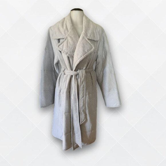 NWT Auden Quilted Robe – Heather Grey, Size M/L - WSW-100027 - Picture 2 of 3